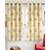 NICETOWN 100% Blackout Ombre Rainbow Curtains for Kids, 52″ x 84″, 2 Panels(Paler Yellow)