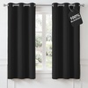 NICETOWN 100% Blackout Sage Green Curtains for Bedroom, W40xL63, 2 Panels(Black)