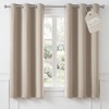 NICETOWN 100% Blackout Sage Green Curtains for Bedroom, W40xL63, 2 Panels(Natural)