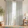 NICETOWN 100% Blackout Taupe Plaid Curtains for Bedroom, W52xL84, 2 Panels(Black)