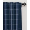 NICETOWN 100% Blackout Taupe Plaid Magnetic Roman Shade, W24 x L64, 1 Panel(Grid Pattern | Dark Blue & White)