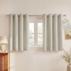 NICETOWN Beige Linen Blackout Curtains 84 Inches Long, W52xL84, 2 Panels(Ivory)
