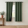 NICETOWN Boho Floral Curtains 100% Blackout for Living Room Bedroom 96 Inches Long Vintage Flower Drapes Thermal Insulated Soundproof Mid Century Botanica Grommet Window Treatment, 52″ W, 2 Panels(Greyish Green)