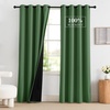 NICETOWN Boho Floral Curtains 100% Blackout for Living Room Bedroom 96 Inches Long Vintage Flower Drapes Thermal Insulated Soundproof Mid Century Botanica Grommet Window Treatment, 52″ W, 2 Panels(Forest Green)