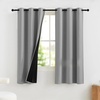 NICETOWN Boho Floral Curtains 100% Blackout for Living Room Bedroom 96 Inches Long Vintage Flower Drapes Thermal Insulated Soundproof Mid Century Botanica Grommet Window Treatment, 52″ W, 2 Panels(Silver Grey)