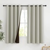 NICETOWN Boho Floral Curtains 100% Blackout for Living Room Bedroom 96 Inches Long Vintage Flower Drapes Thermal Insulated Soundproof Mid Century Botanica Grommet Window Treatment, 52″ W, 2 Panels(Sand)