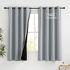 NICETOWN Boho Floral Curtains 100% Blackout for Living Room Bedroom 96 Inches Long Vintage Flower Drapes Thermal Insulated Soundproof Mid Century Botanica Grommet Window Treatment, 52″ W, 2 Panels(Dove Gray)