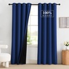 NICETOWN Boho Floral Curtains 100% Blackout for Living Room Bedroom 96 Inches Long Vintage Flower Drapes Thermal Insulated Soundproof Mid Century Botanica Grommet Window Treatment, 52″ W, 2 Panels(Royal Blue)