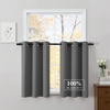 NICETOWN Boho Floral Curtains 100% Blackout for Living Room Bedroom 96 Inches Long Vintage Flower Drapes Thermal Insulated Soundproof Mid Century Botanica Grommet Window Treatment, 52″ W, 2 Panels(Grey)