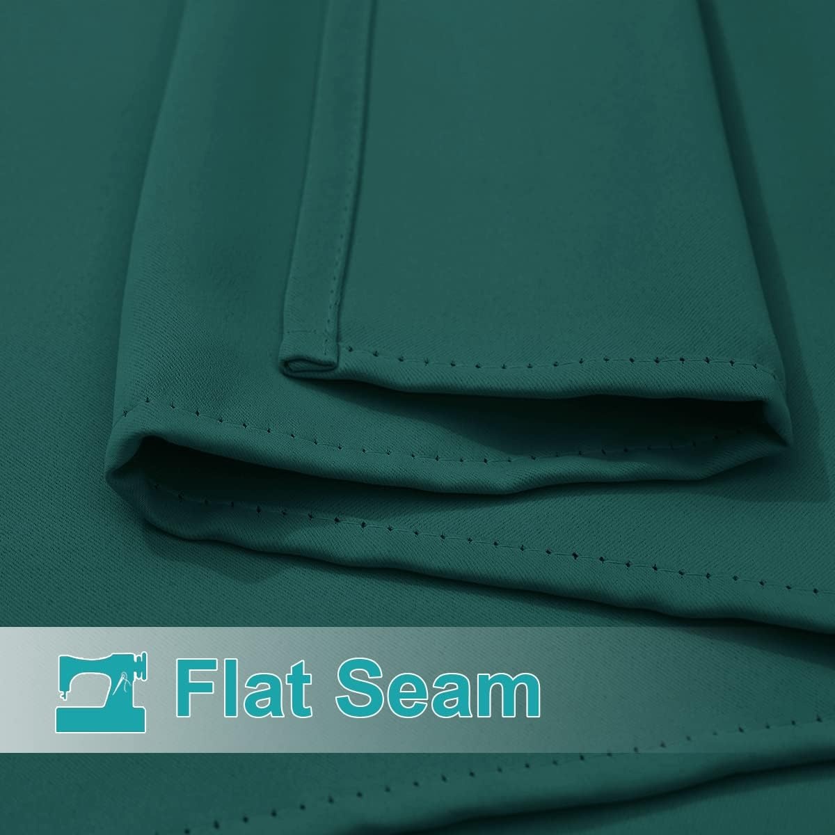 image:imageNICETOWN 2 Panels Outdoor Curtains for Patio Waterproof Vertical Blind Detachable Sticky Tab Top Thermal Insulated Privacy Protected Outdoor Divider Window Treatment for Pergola W52 x L108Inch TanHunter Green