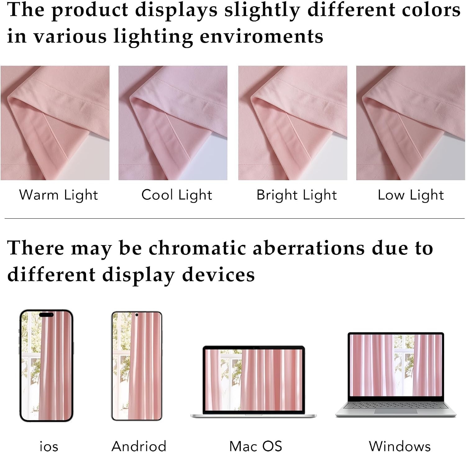 image:imageNICETOWN Olive Green Velvet Blackout Curtains 84 Long 52 Wide 2 PanelsBlush Pink