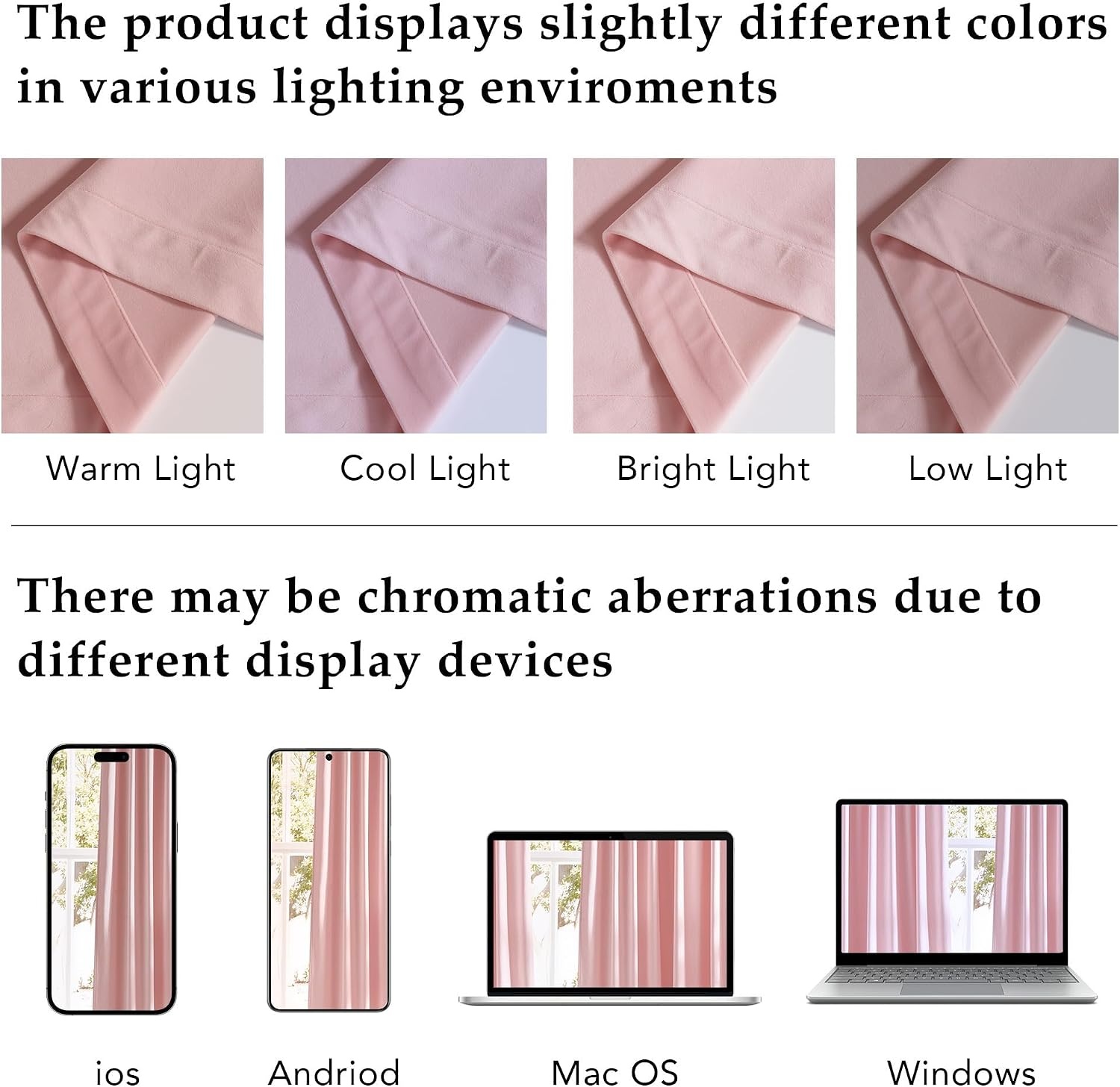image:imageNICETOWN Olive Green Velvet Blackout Curtains 84 Long 52 Wide 2 PanelsBlush Pink