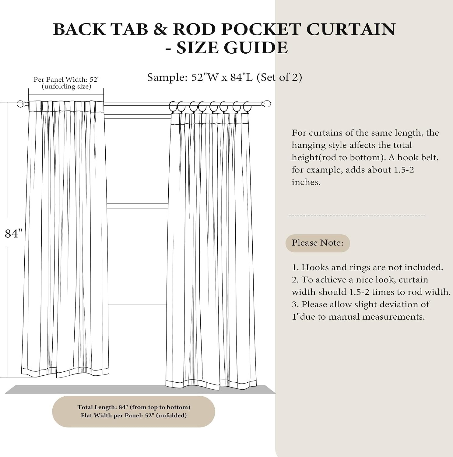 image:imageNICETOWN Olive Green Velvet Blackout Curtains 84 Long 52 Wide 2 PanelsDusty Rose Pink