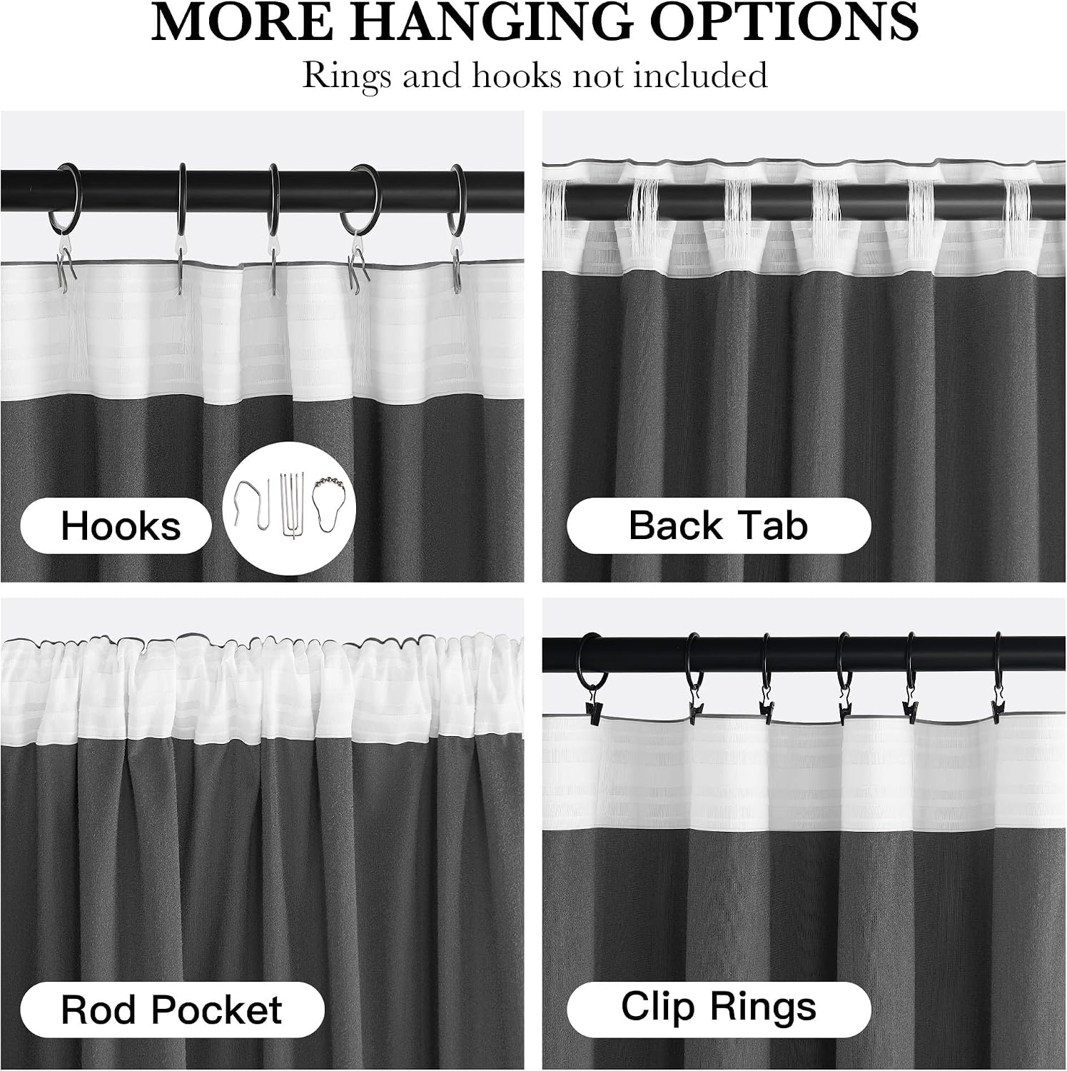 image:imageNICETOWN Olive Green Velvet Blackout Curtains 84 Long 52 Wide 2 PanelsGrey