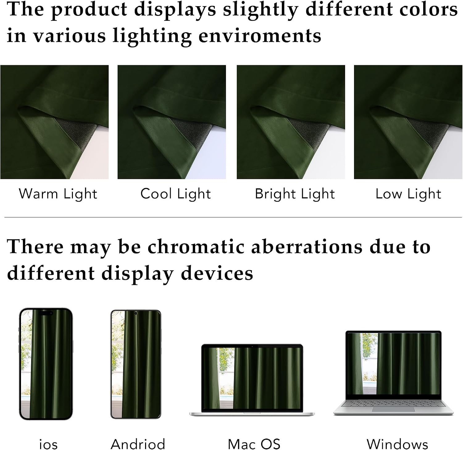 image:imageNICETOWN Olive Green Velvet Blackout Curtains 84 Long 52 Wide 2 PanelsOlive Green