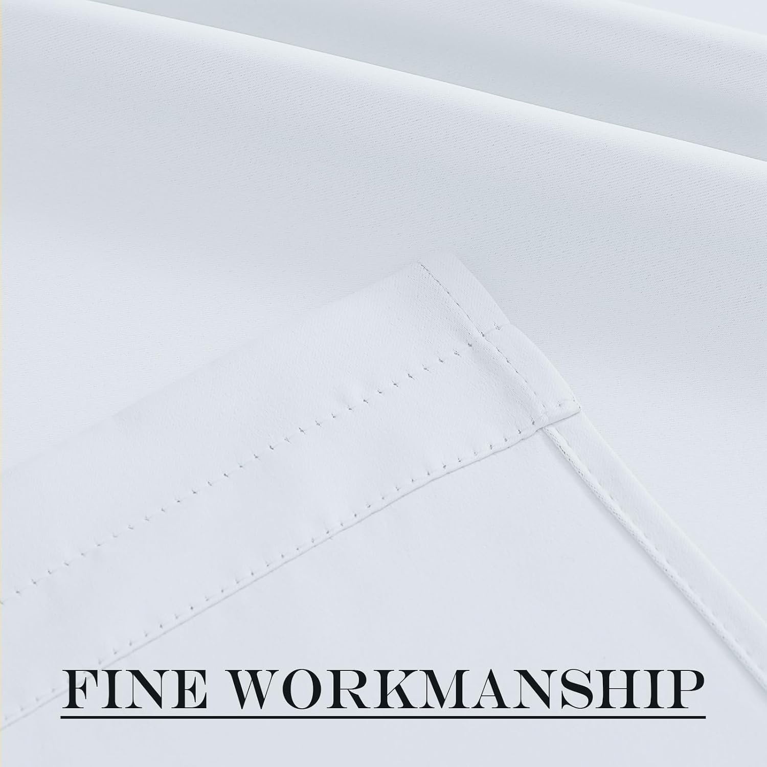 image:imageNICETOWN Stone Blue Blackout Door Curtains with Tieback for French WindowGreyish White