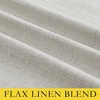 NICETOWN 100% Blackout Linen Curtains for Bedroom/Living Room 90″ L, 2 PCs(Alabaster Gray)