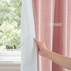 NICETOWN 100% Blackout Linen Curtains for Bedroom/Living Room 90″ L, 2 PCs(Blush Pink)