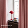 NICETOWN 100% Blackout Linen Curtains for Bedroom/Living Room 90″ L, 2 PCs(Blush Pink)