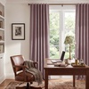 NICETOWN 100% Blackout Linen Curtains for Bedroom/Living Room 90″ L, 2 PCs(Dusty Mauve)