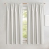 NICETOWN 100% Blackout Linen Curtains for Bedroom/Living Room 90″ L, 2 PCs(Ivory)