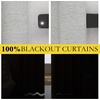 NICETOWN 100% Blackout Linen Curtains for Bedroom/Living Room 90″ L, 2 PCs(Light Grey)
