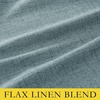 NICETOWN 100% Blackout Linen Curtains for Bedroom/Living Room 90″ L, 2 PCs(Skylark Blue)