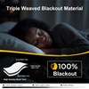 NICETOWN 100% Blackout Window Curtain Panels 90 inch Length for Living Room, Set of 2, Snow White, 55 inches Wide, Thermal Insulated Extra Long Drapes for Patio Sliding Door