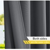 NICETOWN 2 Panels Outdoor Curtains for Patio Waterproof Vertical Blind, Detachable Sticky Tab Top Thermal Insulated Privacy Protected Outdoor Divider Window Treatment for Pergola, W52 x L108-Inch, Tan(Dark Grey)