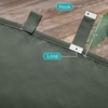 NICETOWN 2 Panels Outdoor Curtains for Patio Waterproof Vertical Blind, Detachable Sticky Tab Top Thermal Insulated Privacy Protected Outdoor Divider Window Treatment for Pergola, W52 x L108-Inch, Tan(Greyish Green)
