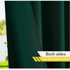 NICETOWN 2 Panels Outdoor Curtains for Patio Waterproof Vertical Blind, Detachable Sticky Tab Top Thermal Insulated Privacy Protected Outdoor Divider Window Treatment for Pergola, W52 x L108-Inch, Tan(Dark Green)