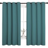 NICETOWN Bedroom Blackout Curtain Panels, 1 Pair, 55 by 68-inch, Sea Teal
