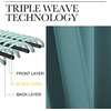 NICETOWN Bedroom Blackout Curtain Panels, 1 Pair, 55 by 68-inch, Sea Teal