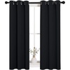 NICETOWN Black Blackout Curtains Drapes for Cafe 29″ w x 40″ L 2 Panels