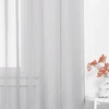 NICETOWN Black Sheer Curtains 96 Inches Long, W42xL96, 2 Panels(Light Grey)