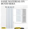 NICETOWN Blackout Curtain Panels, Greyish White, 2 Panels, W29 x L36-inch