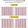 NICETOWN Blackout Curtain Panels for Girls Room – (Lavender Pink/Baby Pink) 52W x 95L, 2 Panels, Noise Reducing Back Tab Blackout Draperies