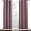 NICETOWN Dry Rose Room Darkening Curtains for Kitchen, Set of 2, 42 x 78-in