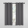 NICETOWN Gray Blackout Curtains for Bedroom 34″ Wide x 54″ Long 2 Panels