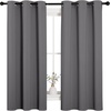 NICETOWN Grey Blackout Curtains for Bedroom 42″ Wide x 63″ Long 2 Panels