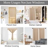 NICETOWN Greyish White Short Blackout Curtains 63 Inches Long for Bedroom(Biscotti Beige)