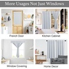 NICETOWN Greyish White Short Blackout Curtains 63 Inches Long for Bedroom(Greyish White)