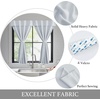NICETOWN Greyish White Short Blackout Curtains 63 Inches Long for Bedroom(Greyish White)