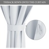 NICETOWN Greyish White Short Blackout Curtains 63 Inches Long for Bedroom(Greyish White)