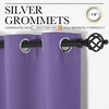 NICETOWN Lilac Purple Blackout Curtains for Bedroom (1 Pair, 42 x 63 inches), Farmhouse Thermal Insulated Room Darkening Drapes for Windows