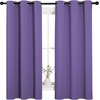 NICETOWN Lilac Purple Blackout Curtains for Bedroom (1 Pair, 42 x 63 inches), Farmhouse Thermal Insulated Room Darkening Drapes for Windows