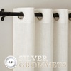 NICETOWN Linen Textured Semi Sheer Bedroom Curtains, Grommet Top Casual Thick Semitransparent Flax Sheer Window Treatment Privacy for Living Room, Camel, W52 x L72, Sold by 2 Panels(Linen)