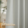 NICETOWN Linen Textured Semi Sheer Bedroom Curtains, Grommet Top Casual Thick Semitransparent Flax Sheer Window Treatment Privacy for Living Room, Camel, W52 x L72, Sold by 2 Panels(Linen Gray)