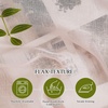 NICETOWN Linen Textured Semi Sheer Bedroom Curtains, Grommet Top Casual Thick Semitransparent Flax Sheer Window Treatment Privacy for Living Room, Camel, W52 x L72, Sold by 2 Panels(Dusty Blush)