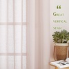 NICETOWN Linen Textured Semi Sheer Bedroom Curtains, Grommet Top Casual Thick Semitransparent Flax Sheer Window Treatment Privacy for Living Room, Camel, W52 x L72, Sold by 2 Panels(Dusty Blush)